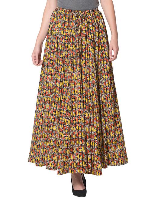 multi colored crepe skirt - 14034368 - Very Small Image - 1
