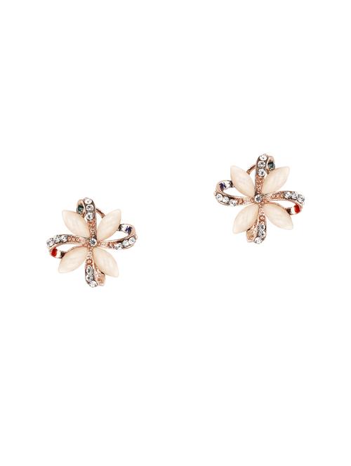 beige studs earrings - 14034534 - Very Small Image - 1