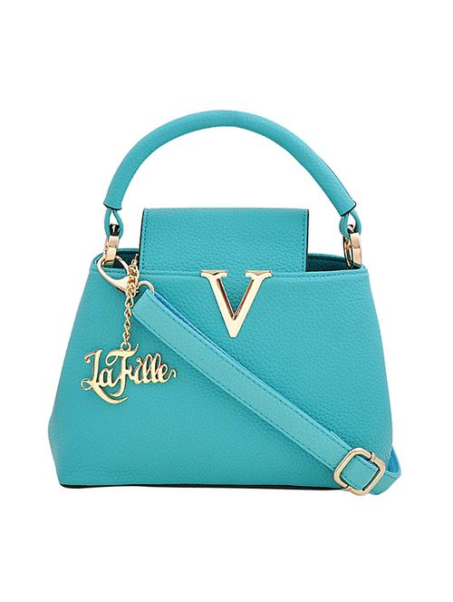 blue leatherette regular sling bag - 14038594 - Very Small Image - 1