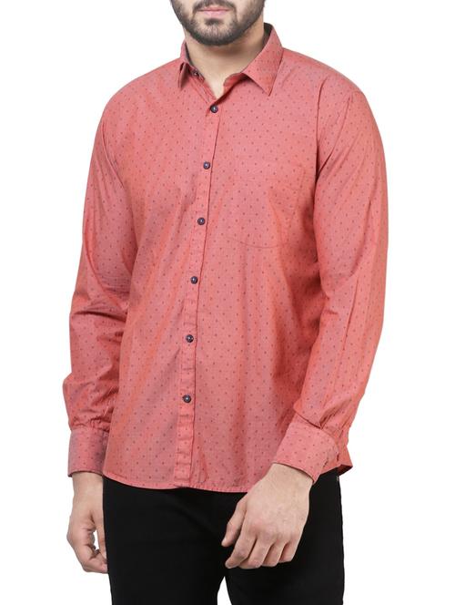 red cotton casual shirt - 14039276 - Very Small Image - 1