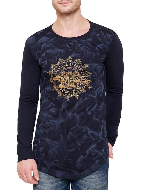 dark blue polyester t-shirt - 14039445 - Very Small Image - 1