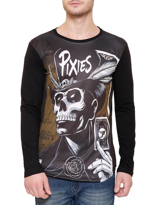black polyester t-shirt - 14039460 - Very Small Image - 1