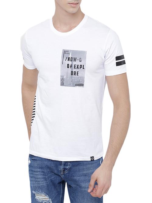 white cotton t-shirt - 14039574 - Very Small Image - 1