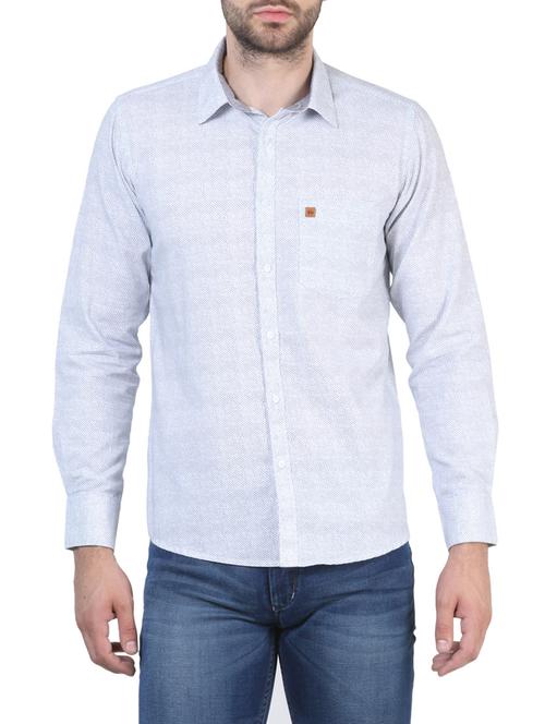 light blue wool casual shirt - 14039724 - Very Small Image - 1