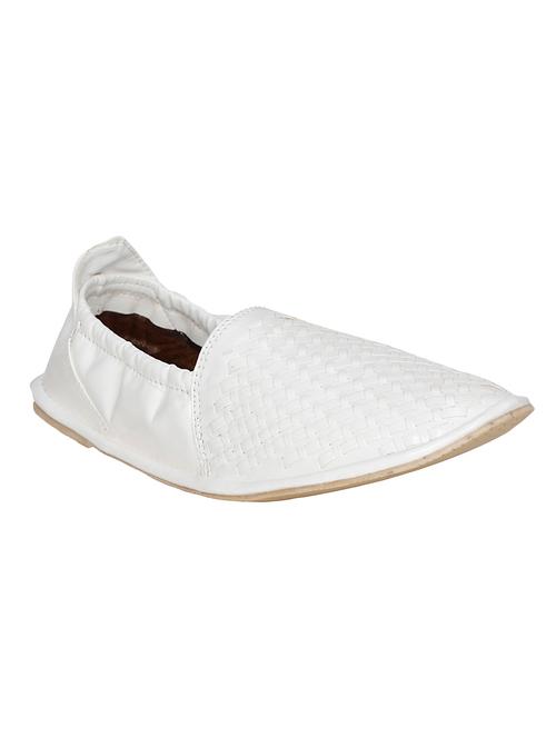 white leatherette slip on juti - 14041982 - Very Small Image - 1
