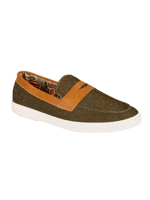 green canvas casual slipon - 14042235 - Very Small Image - 1