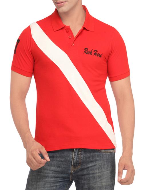 red cotton t-shirt - 14042328 - Very Small Image - 1