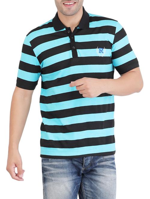 blue cotton t-shirt - 14042395 - Very Small Image - 1