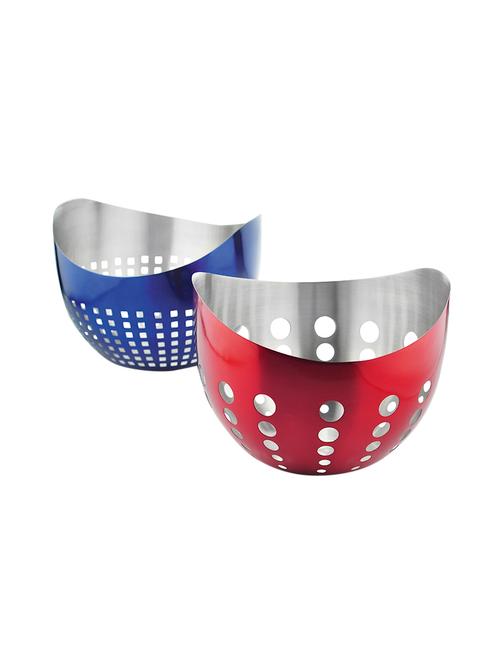 classic essentials set of 2 steel colanders - 14042440 - Very Small Image - 1