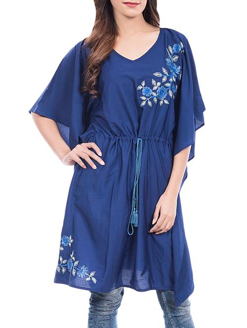 drawstring kimono sleeved tunic - 14047451 - Very Small Image - 1