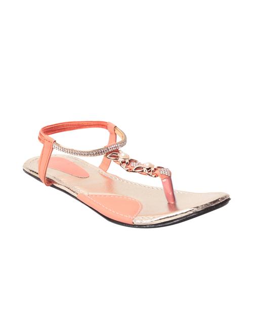orange t-strap sandal - 14048398 - Very Small Image - 1