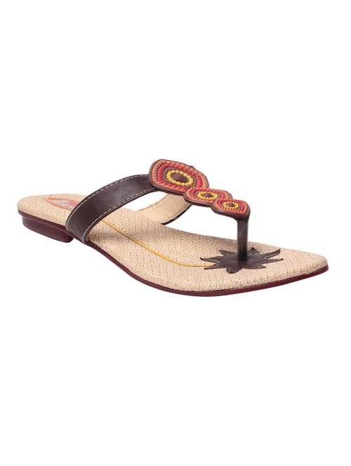 brown t-strap sandal - 14048699 - Very Small Image - 1