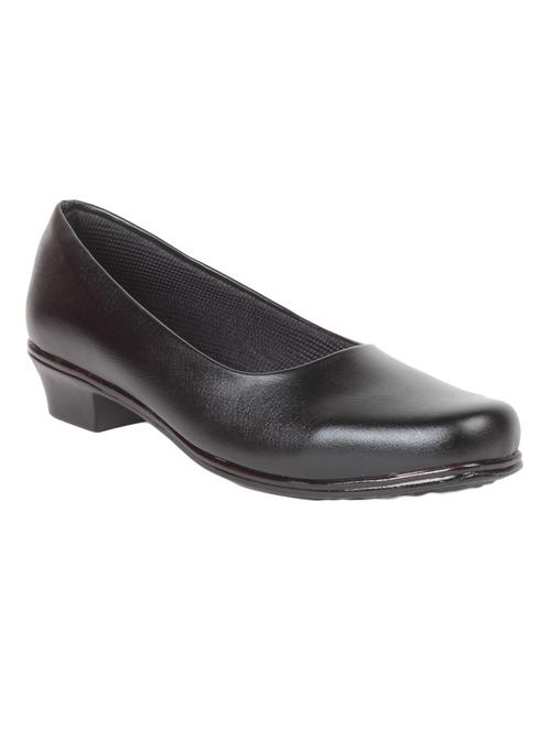 black faux leather slip on formal shoes - 14048772 - Very Small Image - 1