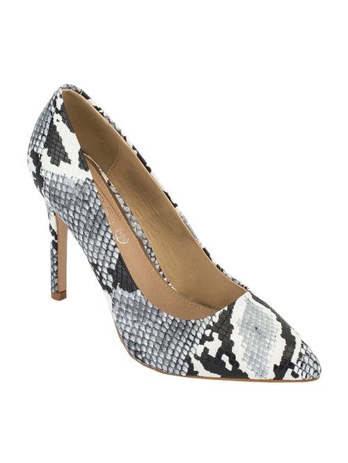 multi colored leatherette slip on pumps - 14051912 - Very Small Image - 1