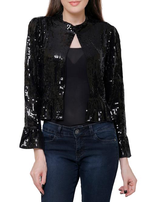 solid black sequence jacket - 14054698 - Very Small Image - 1