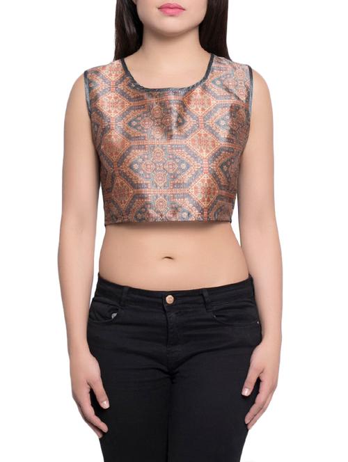 printed multi colored crop top - 14054723 - Very Small Image - 1