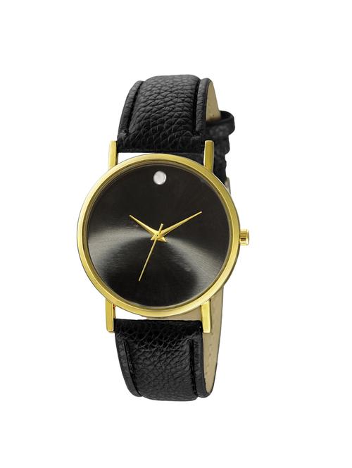 watch me black leather strap watch wmal-262 - 14064608 - Very Small Image - 1