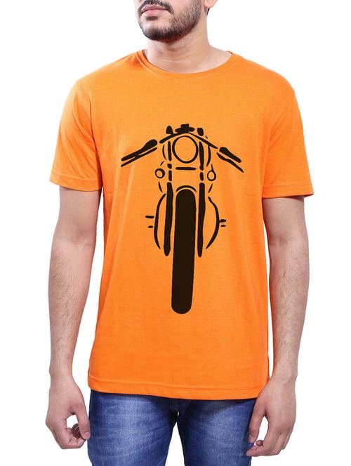 orange cotton t-shirt - 14064999 - Very Small Image - 1