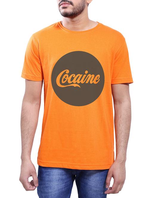 orange cotton t-shirt - 14065001 - Very Small Image - 1