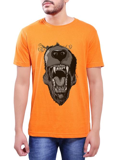orange cotton t-shirt - 14065015 - Very Small Image - 1