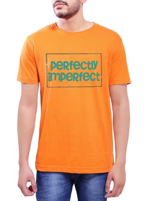 orange cotton t-shirt - 14065023 - Very Small Image - 1