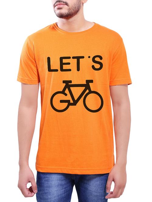 orange cotton t-shirt - 14065027 - Very Small Image - 1