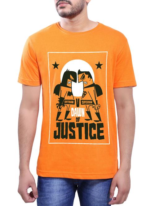 orange cotton t-shirt - 14065041 - Very Small Image - 1