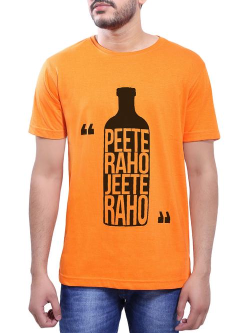 orange cotton t-shirt - 14065049 - Very Small Image - 1