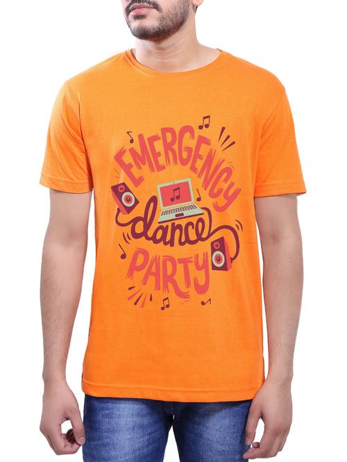 orange cotton t-shirt - 14065052 - Very Small Image - 1
