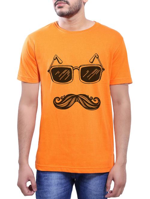 orange cotton t-shirt - 14065054 - Very Small Image - 1