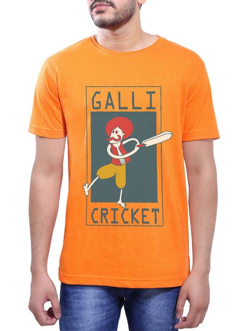 orange cotton t-shirt - 14065055 - Very Small Image - 1
