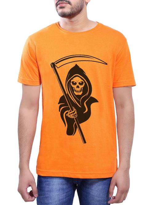 orange cotton t-shirt - 14065058 - Very Small Image - 1