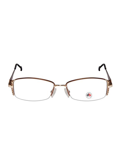 david blake copper rectangular half rim eyeframe - 14067757 - Very Small Image - 1