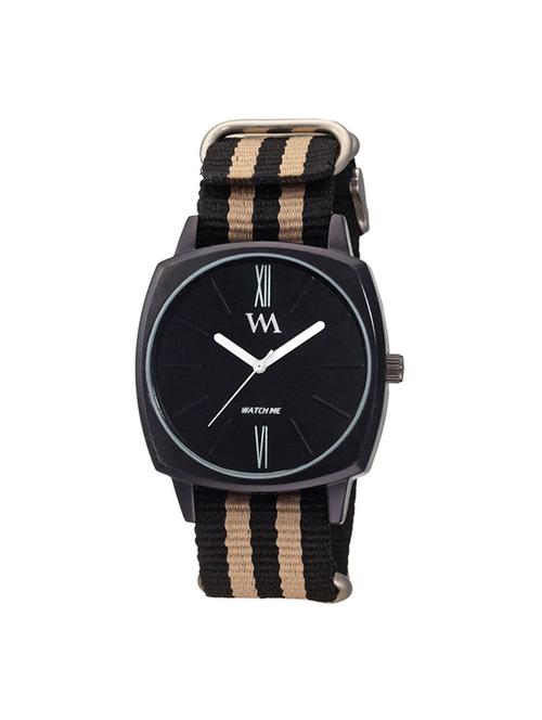watch me black nylon strap analog watch for boys wmal-234twx - 14069456 - Very Small Image - 1