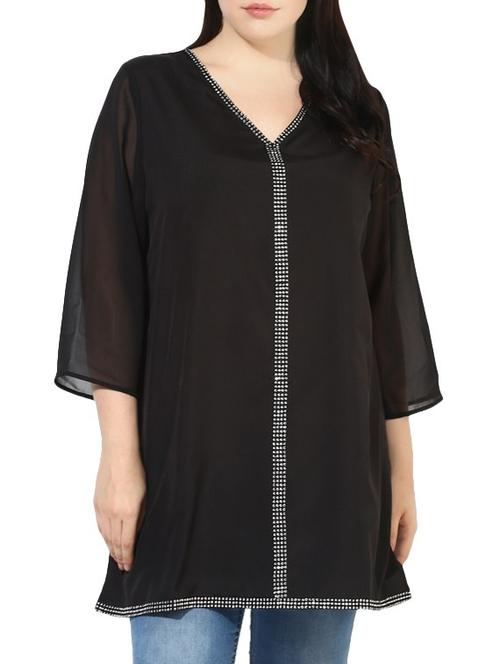 embellished plus tunic - 14070376 - Very Small Image - 1
