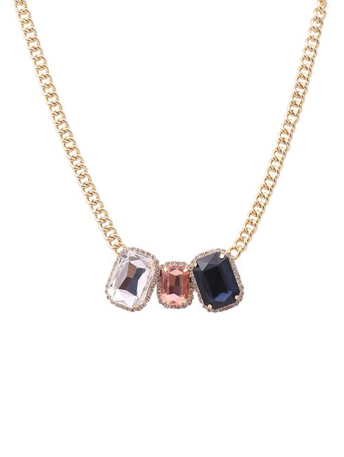 lass vogue gold metal chain necklace - 14075244 - Very Small Image - 1