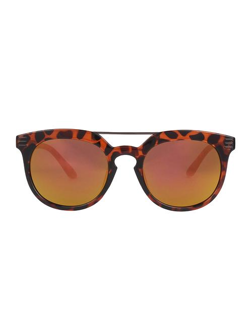 zyaden brown round unisex sunglasses 151 - 14077282 - Very Small Image - 1