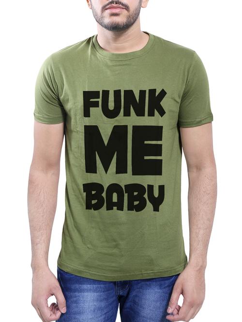 olive green cotton t-shirt - 14077456 - Very Small Image - 1