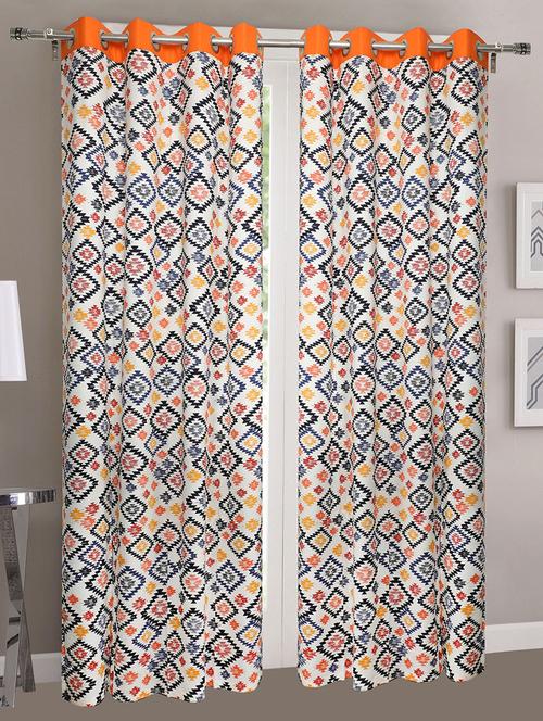 set of 2 cotton eyelet window curtain by dekor world - 14082570 - Very Small Image - 1