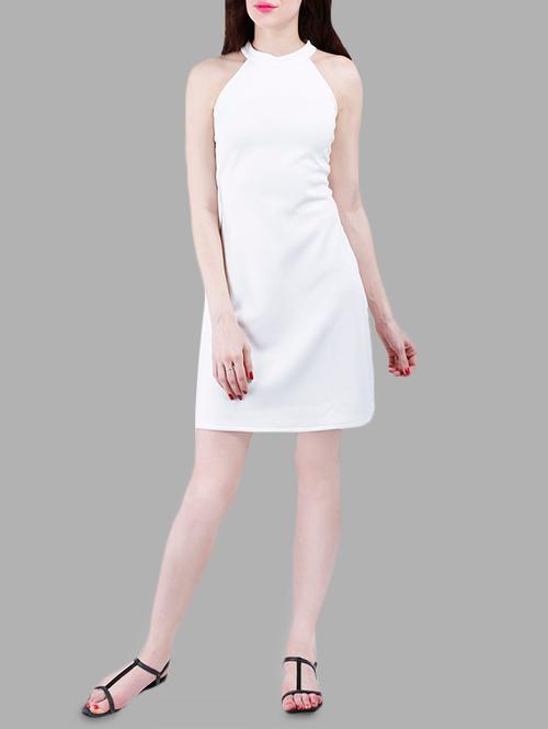 white spandex bodycon dress - 14084436 - Very Small Image - 1