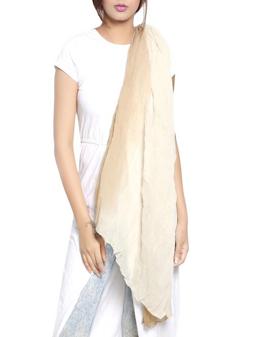 beige rayon scarf - 14086007 - Very Small Image - 1