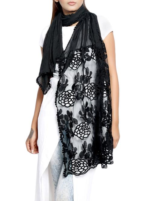 black polyester stole - 14086034 - Very Small Image - 1