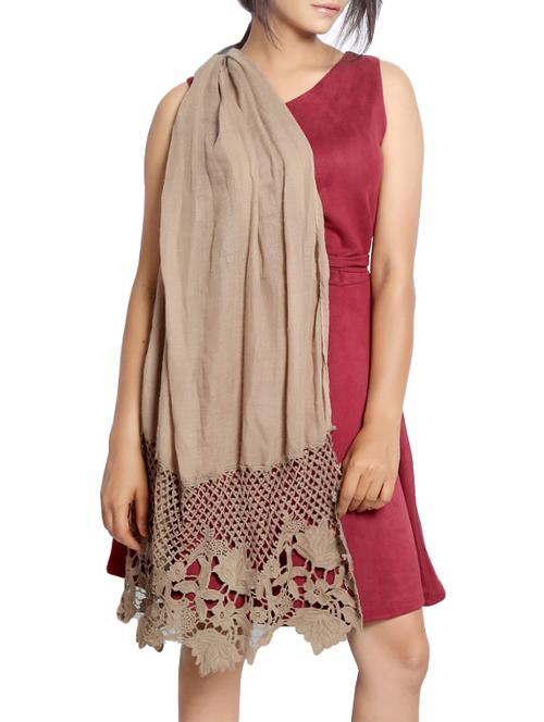 brown polyester stole - 14086036 - Very Small Image - 1