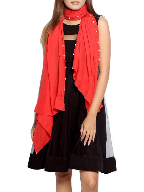 red polyester stole - 14086039 - Very Small Image - 1