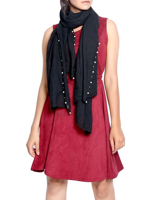 black polyester stole - 14086041 - Very Small Image - 1