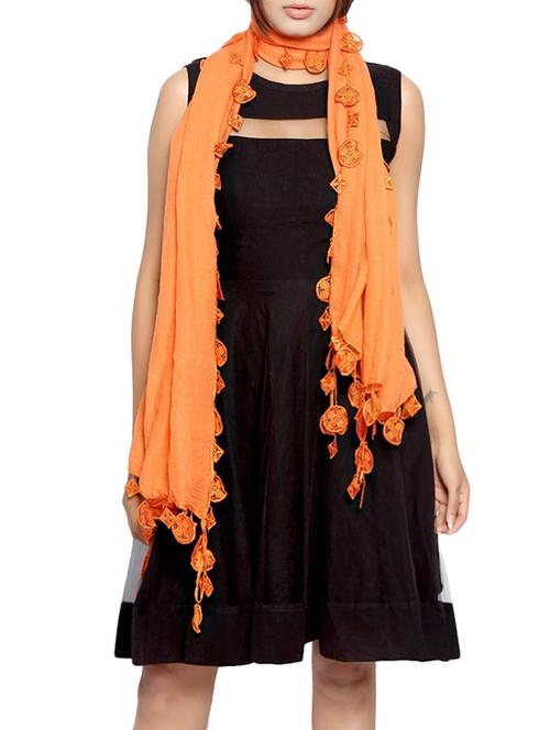orange polyester stole - 14086044 - Very Small Image - 1