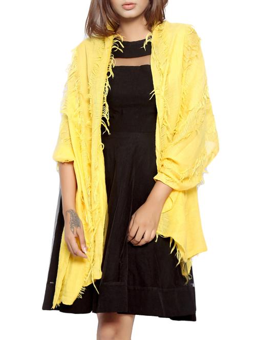 yellow polyester stole - 14086056 - Very Small Image - 1