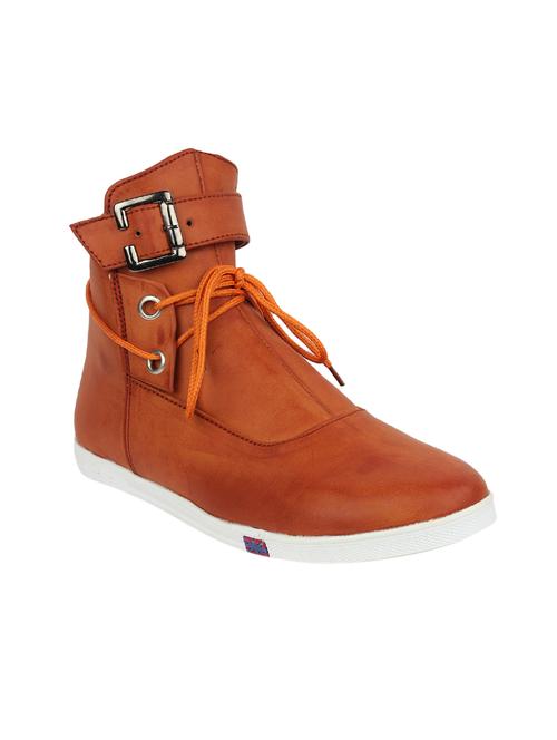 tan leatherette ankle boot - 14088604 - Very Small Image - 1