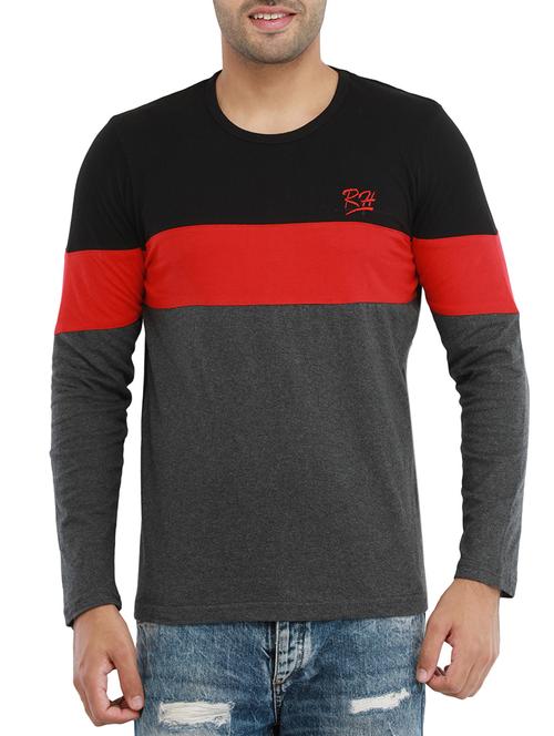 color block cotton t-shirt - 14088702 - Very Small Image - 1
