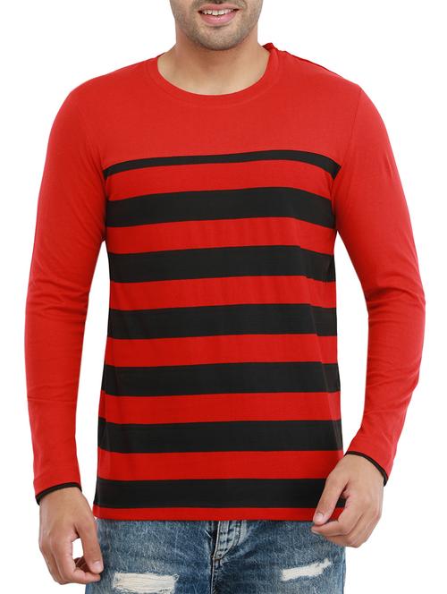 red cotton t-shirt - 14088704 - Very Small Image - 1